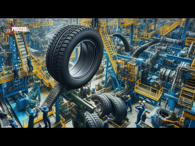How are MILLIONS of TYRES Made in Factories? What Material is Used to Make TYRES?