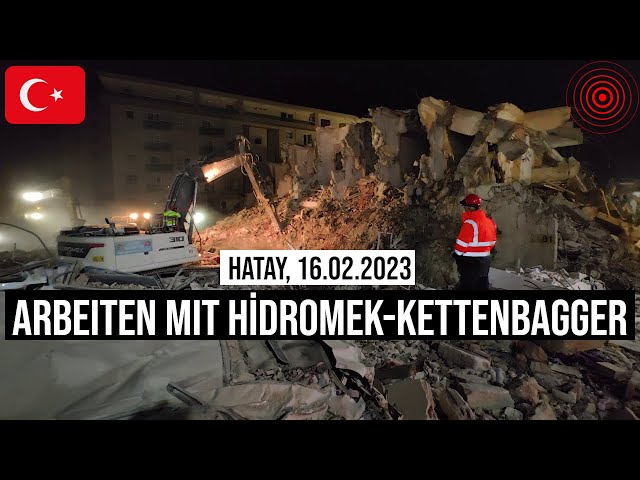 16.02.2023 #Hatay Nächtliche Bergungsarbeiten der #Erbeben-Opfer in der #Türkei