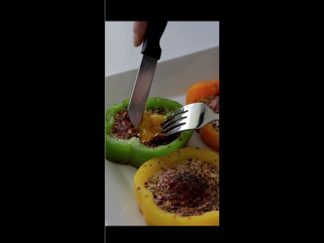 How To Make Bell Pepper Eggs | Under 1 min