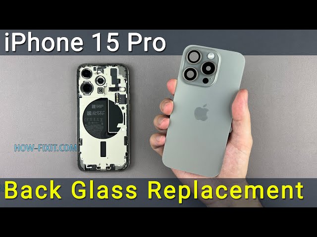 iPhone 15 Pro Back Glass Cover Replacement Guide