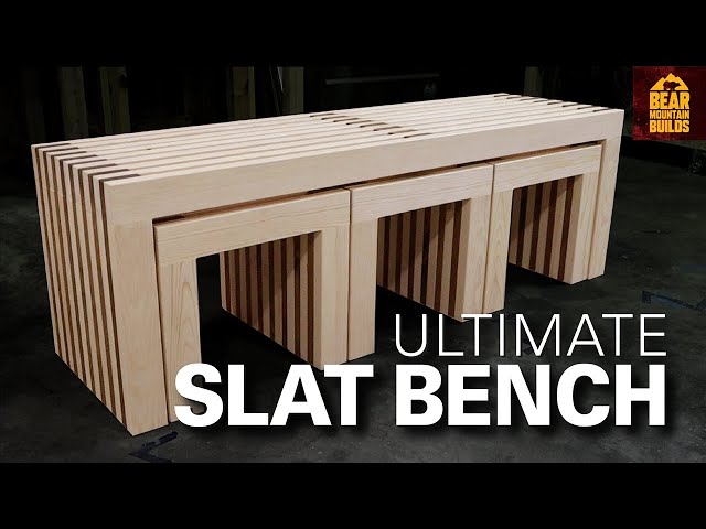 Ultimate Slat Bench and Chairs | FREE PLANS