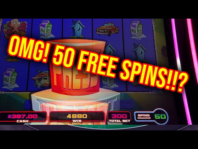 OMG HIT 50 FREE SPINS ON THE FIRST SPIN!! JOURNEY TO PLANET MOOLAH SLOT MACHINE!!
