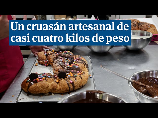 Un horno valenciano se hace viral con sus cruasanes artesanales de casi 4 kilos de peso
