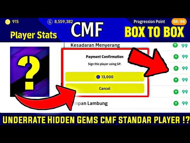13000 GP Only!  Box To Box Underrated Cmf Standard Player In eFootball 2022 Mobile
