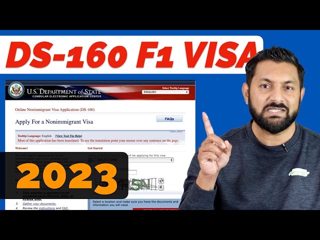 DS-160 Form for F1 Visa • 2023 • Step by Step Instructions for USA Student Visa