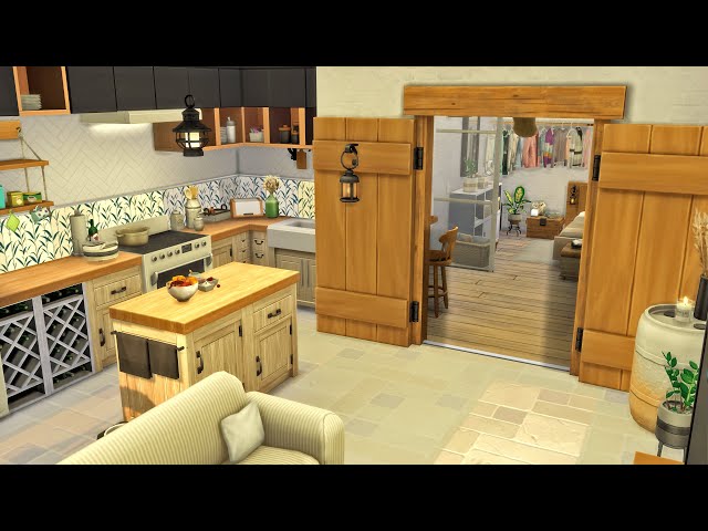 RUSTIC APARTMENT (1310 21 Chic Street Apartment) 🌆 Sims 4 Speed Build Stop Motion (NO CC)