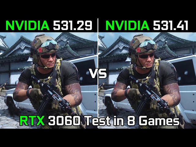 Nvidia Drivers (531.29 vs 531.41) RTX 3060 Test in 8 Games 2023
