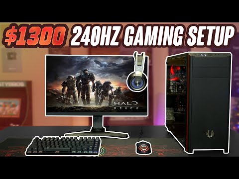 $1,300 FULL 240Hz Gaming Setup (PC, Monitor, Keyboard, Mouse, Headset)