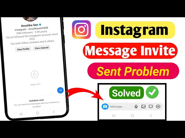 Instagram invite sent problem | Instagram invitation sent problem | Instagram invite message problem