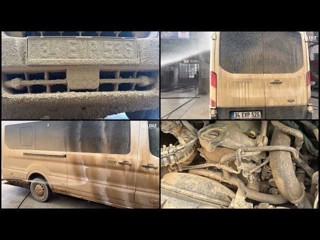 DIRTIEST VAN EVER! How to wash muddy Van? Detailing Deep Clean #asmr