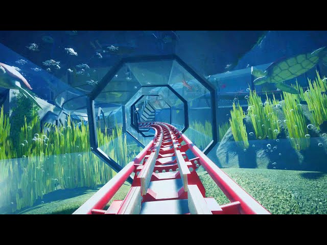 【4K60P】プラネットコースター 水中ジェットコースター 「シーライフプランコ」/ "SEA LIFE PLANCO" Roller Coaster at Planet Coaster