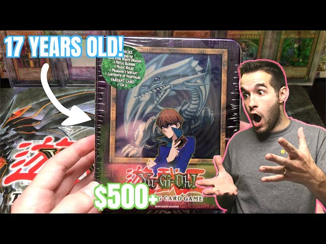 2003 BLUE-EYES WHITE DRAGON Tin Yugioh Cards Opening! Opening a 17 Year Old Tin for 17K SUBSCRIBERS!
