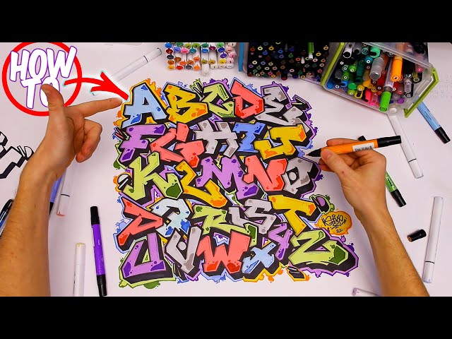 How To Draw Graffiti Letters Tutorial- Basic Straight Piece