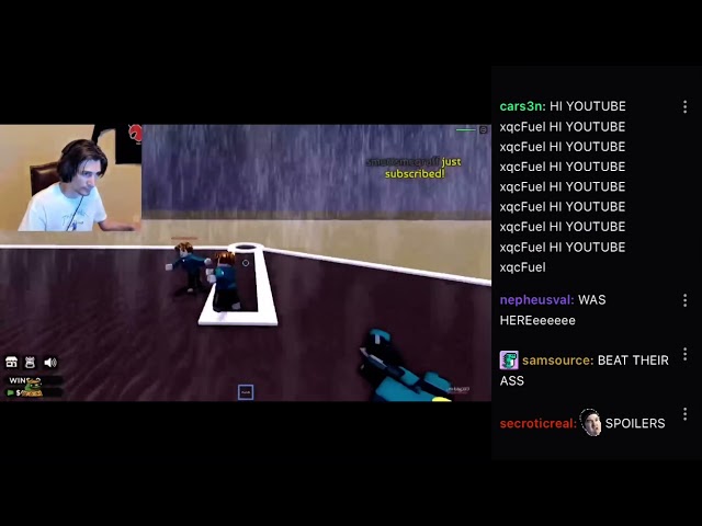 xQc’s FIRST WIN ON SQUID GAME ROBLOX
