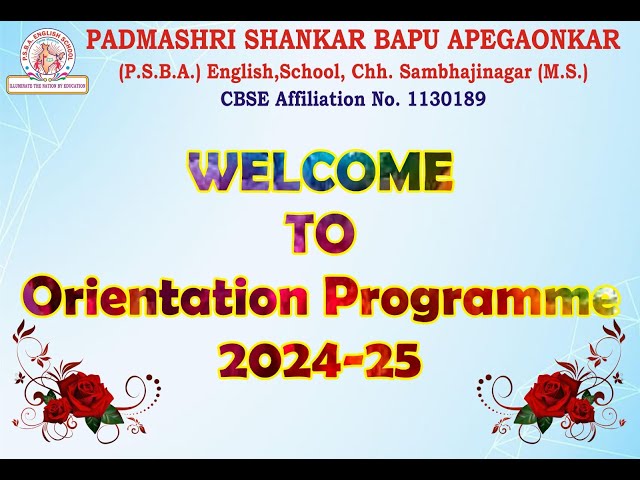 Orientation Programme 2024