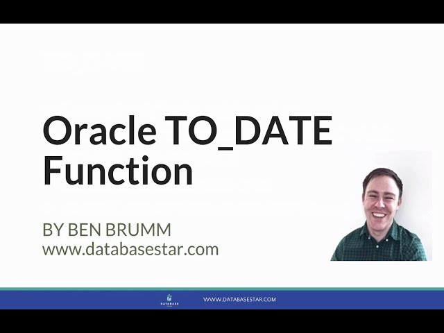 Oracle TO_DATE Function Explained with Examples