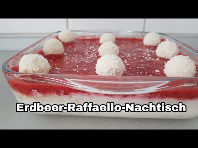 Erdbeer-Raffaello-Nachtisch Monsieur Cuisine Connect Thermomix