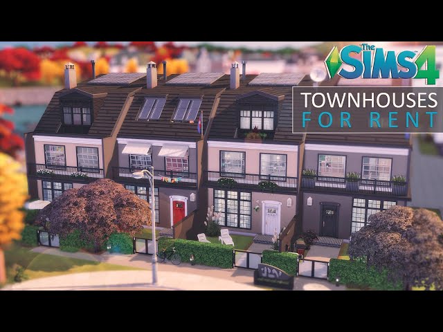 Townhouse 4-in-1 FOR RENT (NoCC) THE SIMS 4 | Stop Motion