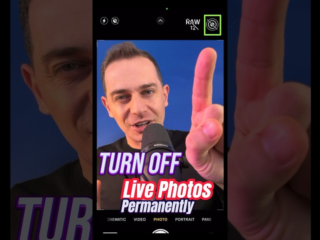 How to Disable Live Photos on iPhone Camera Permanently