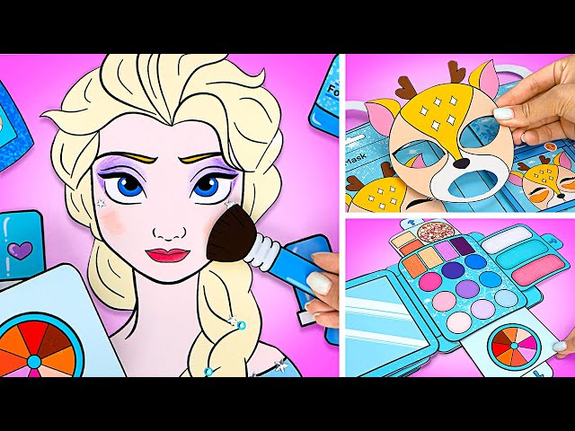 Beauty-Box aus Papier für Elsa || Lustiger Makeover und DIY!
