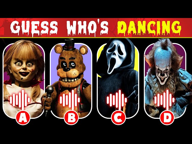 Guess Scary Movie Character By DANCE |  Five nights at freddy's FNAF Movie, Ghostface, Pennywise