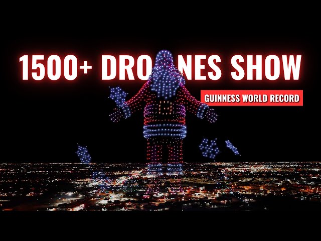 1500+ Drones Show GUNNIESS WORLD RECORD On Christmas