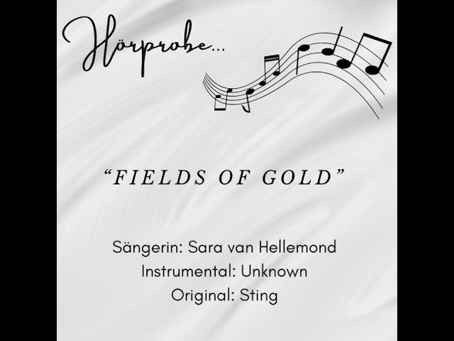 Fields of Gold (Cover by Sara van Hellemond)