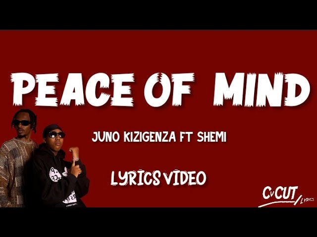 PEACE OF MIND(Remix)_-_Juno Kizigenza_Ft_Shemi(Lyrics_Video)
