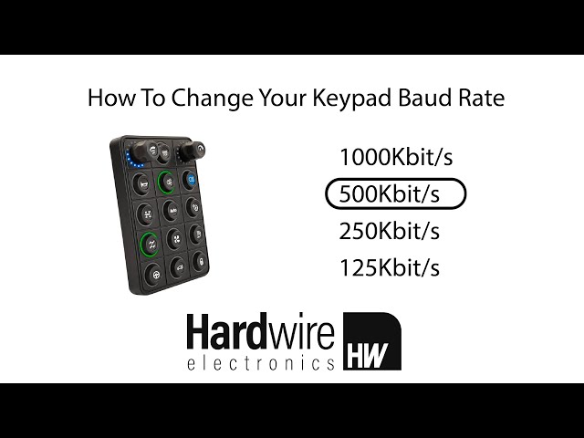 Changing the Baud Rate of a Blink Marine Keypad