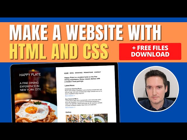 Make a Simple Website in HTML and CSS - HTML Tutorial