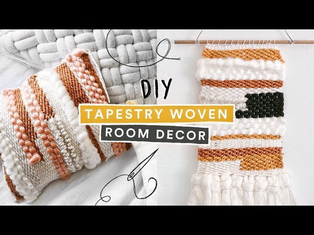 DIY Pinterest Inspired Tapestry Room Decor + $5 DIY Weaving Loom // Lone Fox