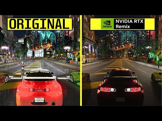 Need for Speed Underground WIP RTX Remix vs Original - RTX 4080 4K 60 FPS Graphics Comparison