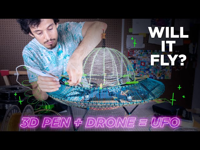 Making a UFO // Mynt3D Professional 3D Pen + DJI Mavic Pro