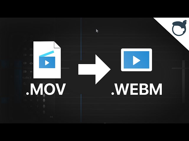After Effects: WEBM Datei exportieren [Mov zu WebM]