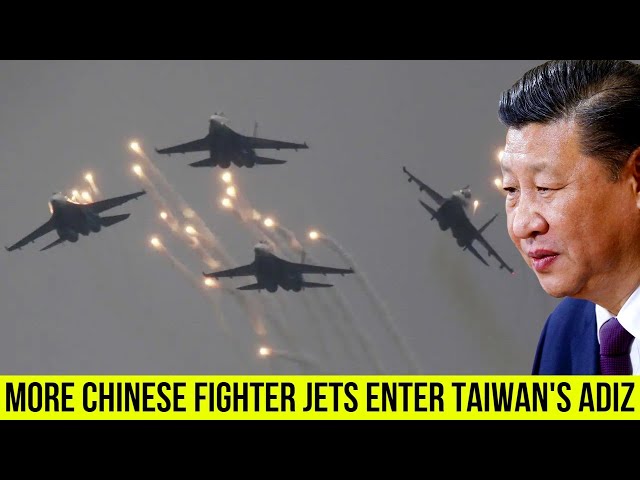 China ‘sends record number of fighter jets’ toward Taiwan.
