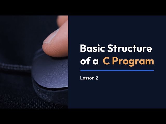 Basic Structure of a C Program #2