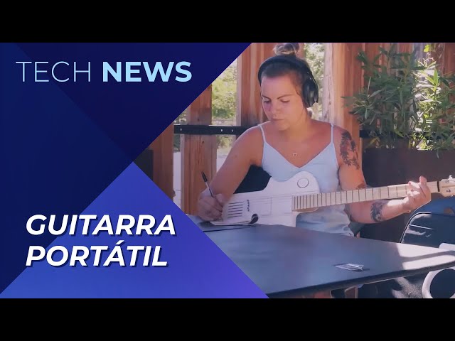 Guitarra portátil desmontável leva seu talento aonde for!