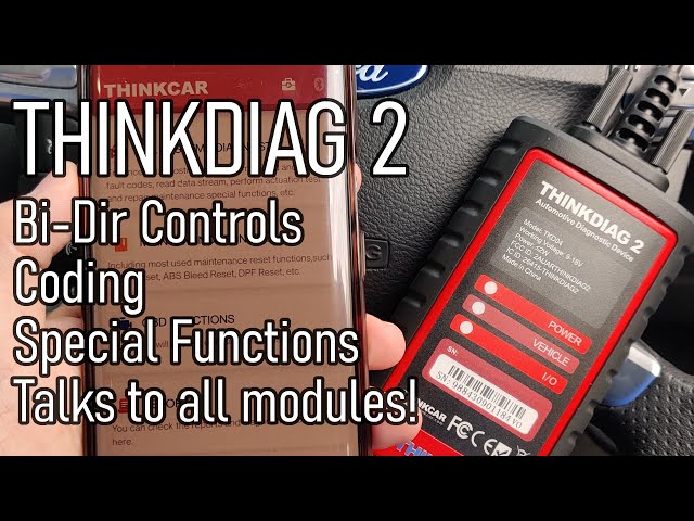 SDG #256 Thinkcar Thinkdiag 2 Car OBD Diagnostic Tool with Bi-directional functions and coding!