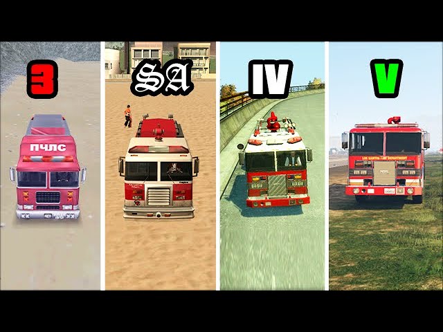 How to get all Firetrucks in GTA Games? (All Locations)