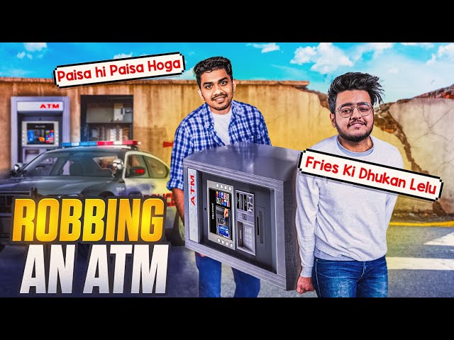 ROBBING AN ATM IN FRONT OF POLICE😂 | LUCKIEST ESCAPE😱