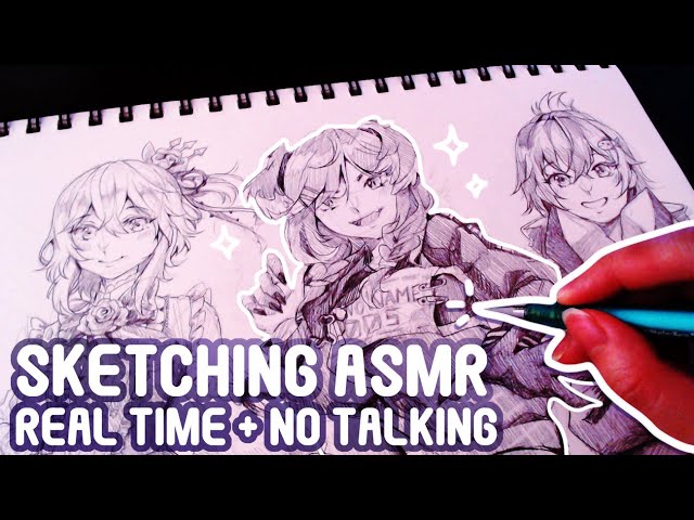 Sketching ASMR OBSYDIA |Real time + No Talking