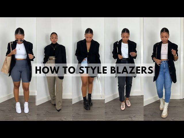 HOW TO STYLE: BLACK OVERSIZED BLAZERS | CASUAL AND DRESSY OUTFIT IDEAS WITH AN OVERSIZED BLAZER