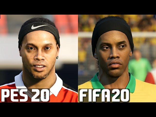 FIFA 20 vs PES 2020 ICON/LEGEND PLAYER FACE COMPARISON