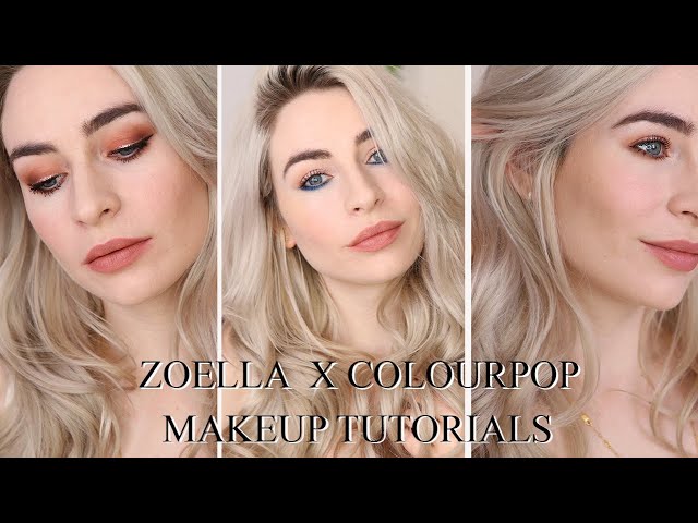 3 LOOKS USING ZOELLA COLOURPOP RANGE | Brunch Date Makeup Tutorial