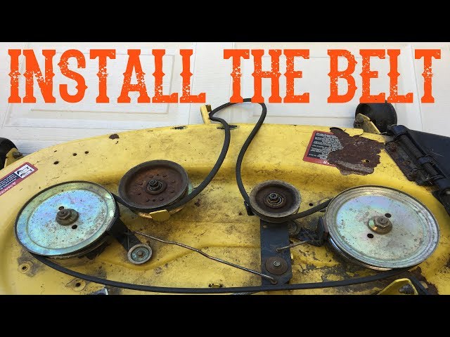 How To Install A Belt On A Riding Lawn Mower Tractor