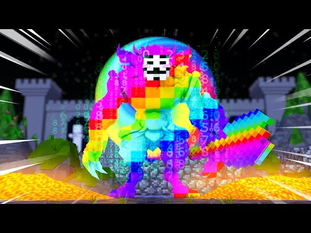 Minecraft - HACKER BECOMES THE RAINBOW LUCKY BLOCK MONSTER!