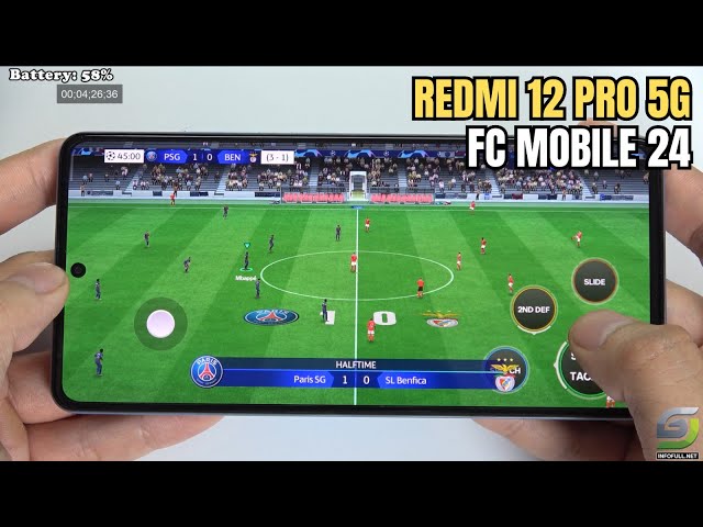Redmi Note 12 Pro 5G test game EA SPORTS FC MOBILE 24