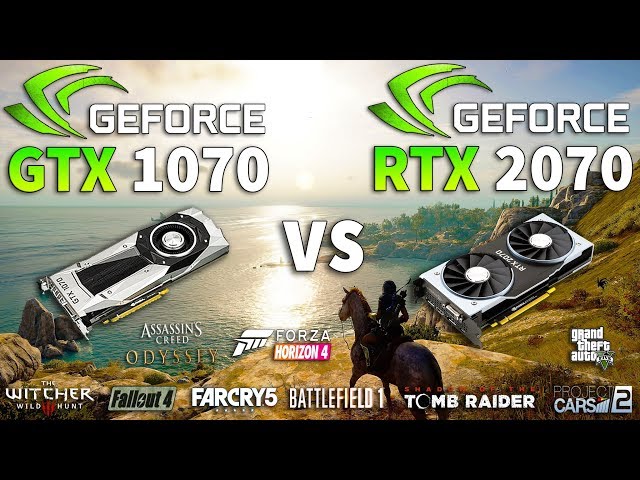 RTX 2070 vs GTX 1070 Test in 9 Games