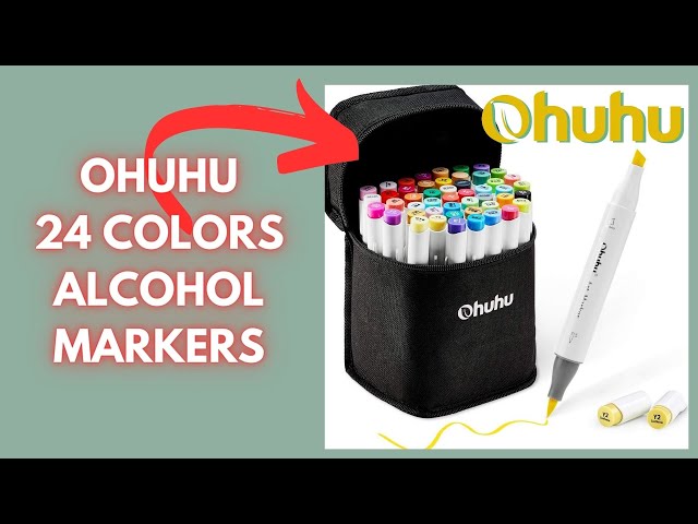 Unboxing: OHUHU 24 Colors Alcohol Marker Set!