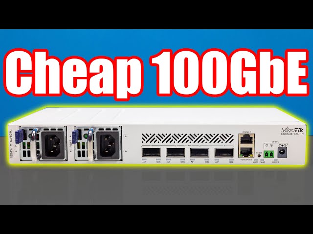 Ultimate 100GbE Homelab and SMB Switch MikroTik CRS504-4XQ-IN